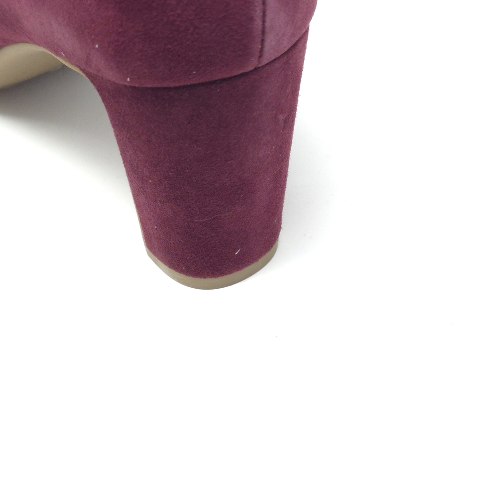 Giani Bernini Valerieel Wine Suede Mary Jane Pumps Size 8.5M - Picture 9 of 11